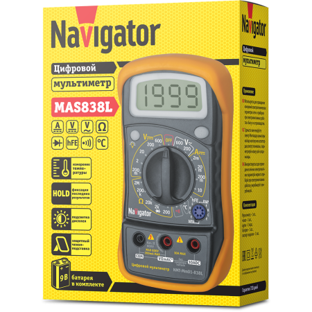 Мультиметр Navigator 82 429 NMT-Mm01-838L (838L)