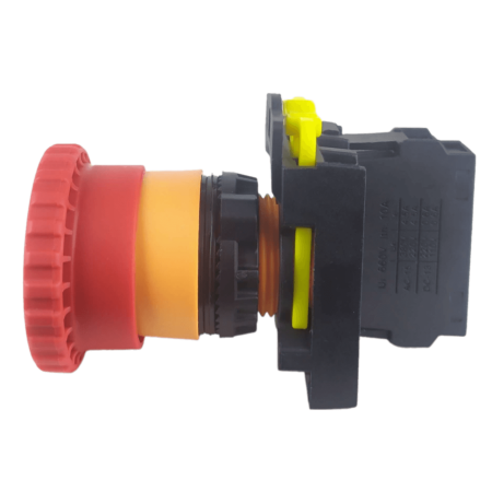 LA115-IP65 Кнопка аварийная красная пластиковая "Грибок" включение вращением 1НЗ IP54