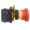 LA115-IP65 Кнопка аварийная красная пластиковая "Грибок" включение вращением 1НЗ IP54