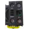 LA115 Кнопка синяя пластиковая 1НО+LED 230V AC, без фиксации IP65