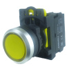 LA115 Кнопка желтая пластиковая 1НО+LED 230V AC, без фиксации IP65
