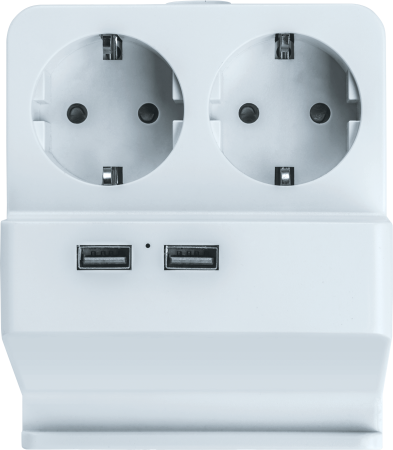 Удлинитель Navigator 61 457 NPE-USB03-02-150-E-3X1с/з 2 гн.1.5м USB2.1A