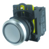 LA115 Кнопка белая пластиковая 1НО+LED 230V AC, без фиксации IP65