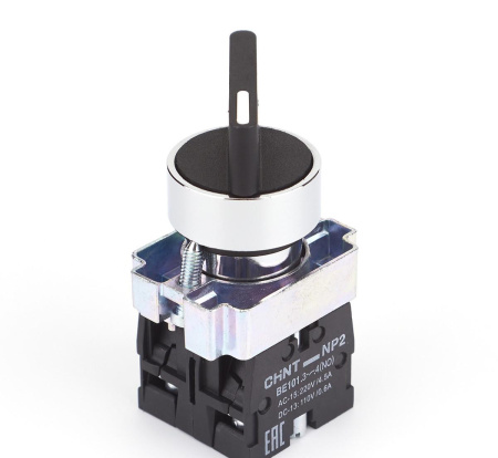 Переключатель NP2-BJ53, 3 положения с возвратом, 2НО