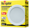 Светильник светодиод.NDL-P3-7W-840-WH-LED (d113) Navigator 14477. Код ОКРБ 007-2012: 27.40.25