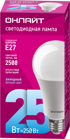 Лампа ОНЛАЙТ 61 955 OLL-A60-25-230-6.5K-E27
